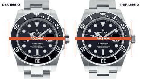 rolex submariner new case|rolex size chart.